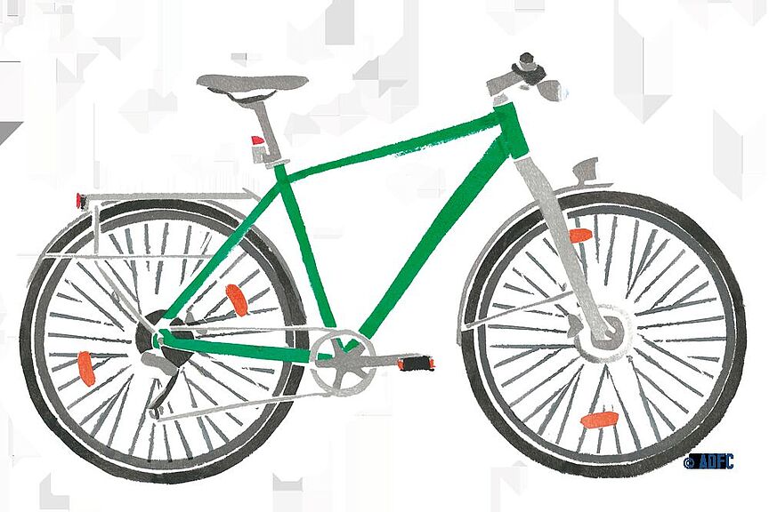 Fahrrad Seitenansicht Illustration Fahrrad Seitenansicht Illustration